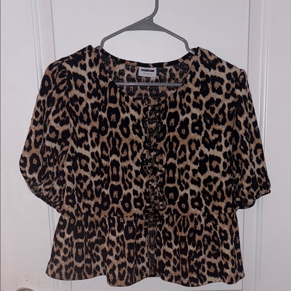 Leopard Print Women's Top